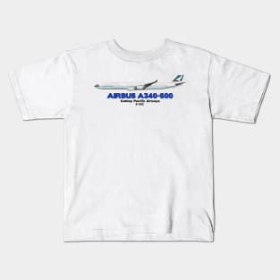 Airbus A340-600 - Cathay Pacific Airways Kids T-Shirt